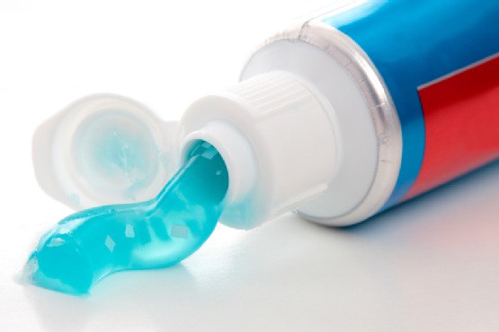 Toothpaste with breath strips